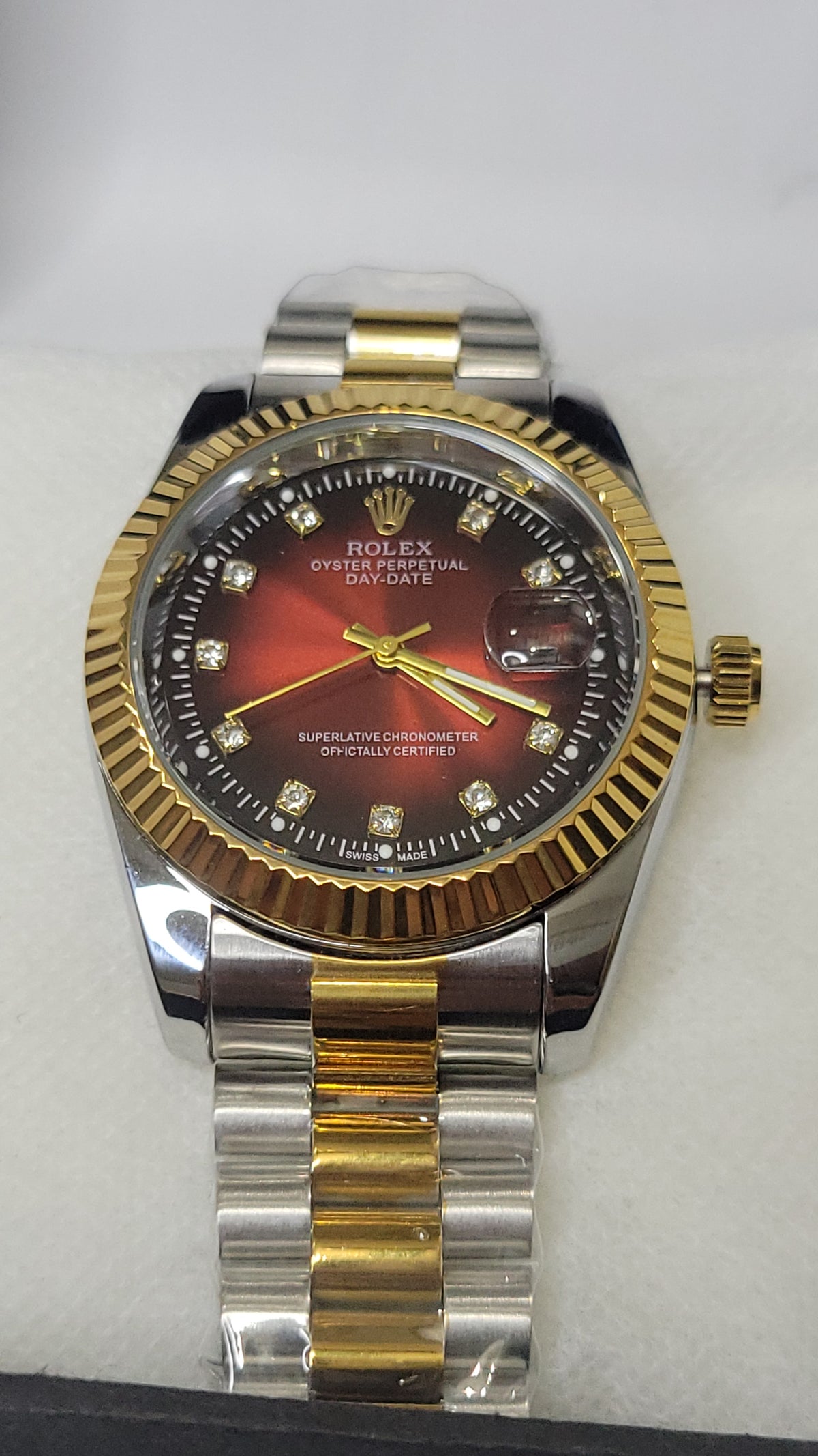 Rolex Two-Tone date adjust